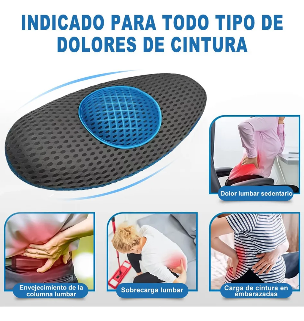 Cojín de apoyo lumbar, detalle