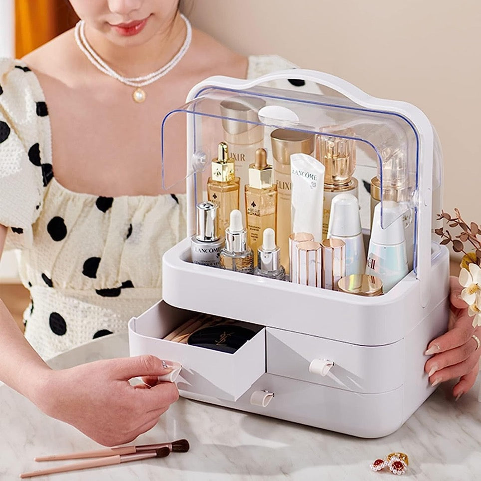 Organizador de skincare y maquillaje, detalle